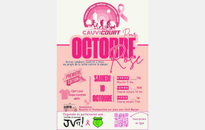 Octobre rose : Cauvicourt, samedi 10 octobre 2026